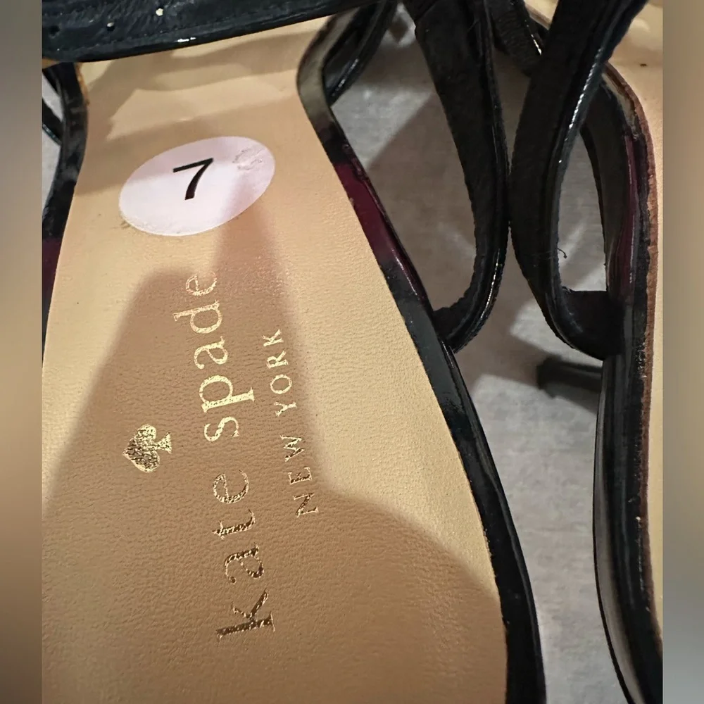 kate spade black canvas